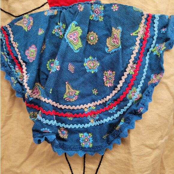 Vintage Peekaboo Lady Handmade Apron with Pockets Retro Cottagecore Style - Picture 8 of 11